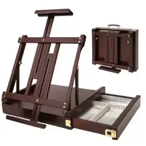 Kofferstaffelei meeden studio sketchbox tisch staffelei