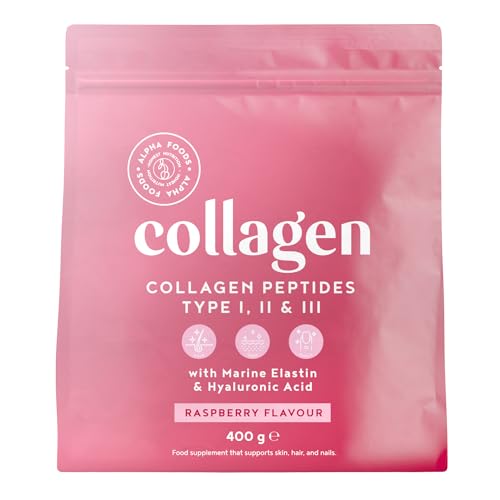 Kollagenhydrolysat Alpha Foods Collagen Pulver (400g) Kollagen