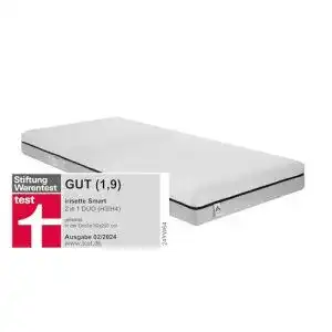 Komfortschaummatratze irisette smart 2 in 1 duo 7 zonen