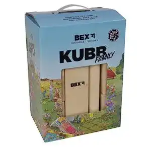 Kubb bex spiel viking aus schweden koenig ca 30 cm aus hartholz