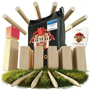 Kubb liebholz original wikinger wurfspiel