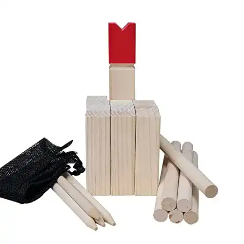 Kubb Wurfspiel für Draußen – Geschicklichkeitsspiel aus Holz