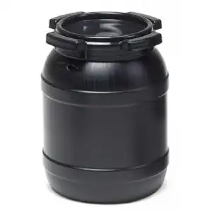 Kunststofffass curtec weithalsfass 6 liter uv schwarz