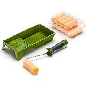 Lackierwalzen colorus profi lackier set 9 tlg flock 11 cm