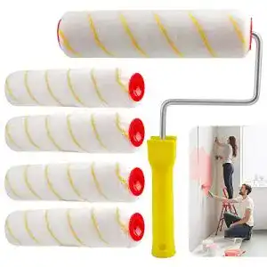 Lackierwalzen - lackierwalzen exleco 5pcs 25cm breite farbwalze polyacrylsaeure