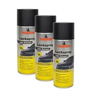 Lackspray nigrin 3x 74112 color schwarz matt 400 ml
