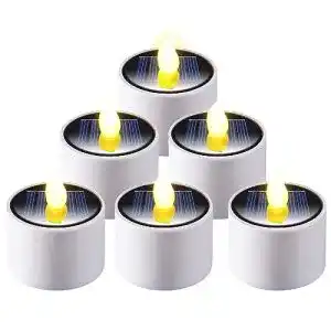Led teelicht audor led kerzen 6 stueck solar kerzen aussen