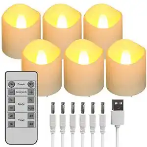 Led teelicht ymenow led teelichter wiederaufladbar mit timer