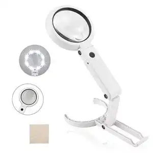 Leselupe enjohos 5x 11x handlupe mit 8 led licht tischlupe