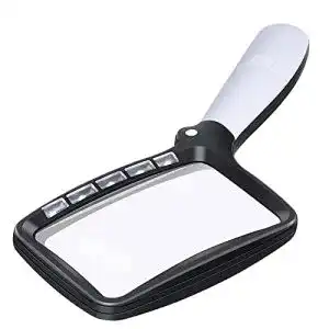 Leselupe miiepls gross lupe mit licht 3 fache einschlaglupe 5 leds
