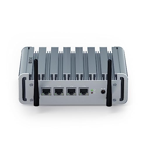 Lüfterloser Mini-PC VENOEN Lüfterloser Mini PC 2,5Gbe 4 LAN