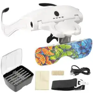 Lupenbrille artdot lupe mit licht als diamond painting zubehoer