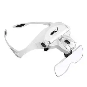 Lupenbrille bijia mit 2 led licht haende frei kopfband lupen