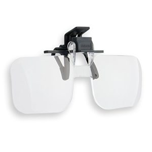 Lupenbrille CARSON OD-14 Clip & Flip 2x Aufsatzlupe für Brillen