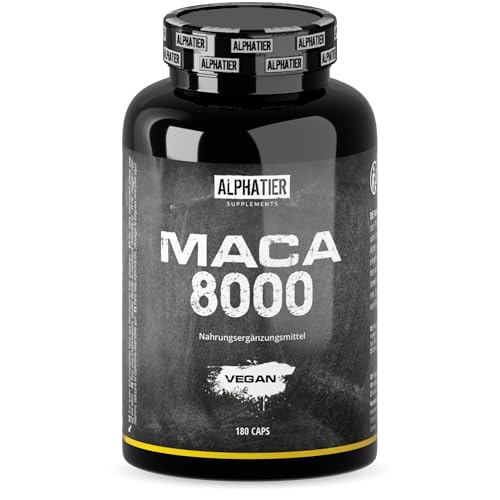 Maca-Kapseln Alphatier Supplements Maca Gold 8000 Kapseln