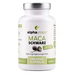 Maca kapseln alphavitalis maca schwarz 180 stk vegane kapseln