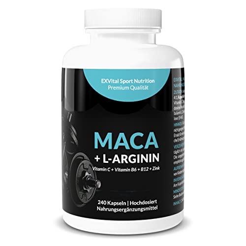 Maca-Kapseln EXVital Maca Kapseln 1000 mg + L-Arginin 1800 mg