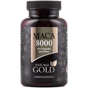 Maca-Kapseln Natural Gold Maca 8000 vegane Maca Kapseln