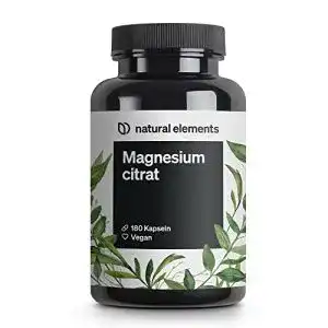 Magnesiumcitrat natural elements premium 180 kapseln