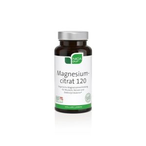 Magnesiumcitrat NICApur 120 – 60 Kapseln mit je 120 mg – vegan