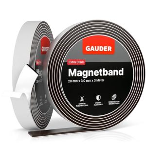 Magnetband GAUDER selbstklebend stark (3m) | Magnetstreifen - magnetband gauder selbstklebend stark 3m magnetstreifen