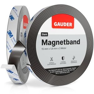Magnetband GAUDER stark selbstklebend mit 3M Kleber | Magnetstreifen