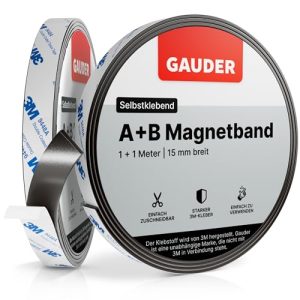 Magnetband GAUDER Typ A + B stark selbstklebend I Magnetstreifen