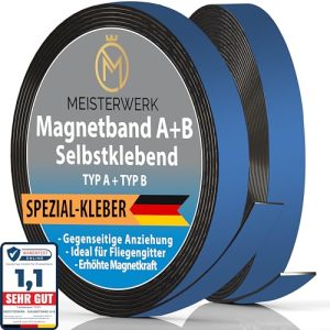 Magnetband MEISTERWERK A B für Fliegengitter & Moskitonetze - magnetband meisterwerk a b fuer fliegengitter moskitonetze