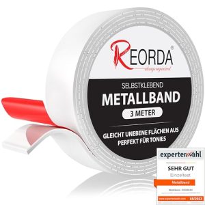 Magnetband Reorda ® Metallband selbstklebend Weiß