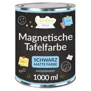 Magnetfarbe creative deco magnetisch schwarz wandfarbe