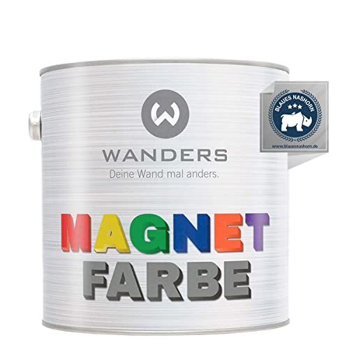 Magnetfarbe Wanders24 (2,5 Liter, Dunkelgrau) haftstark grau