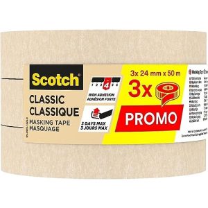 Malerkrepp ScotchBlue Scotch Kreppband Classic Beige, 24 mm x 50 m