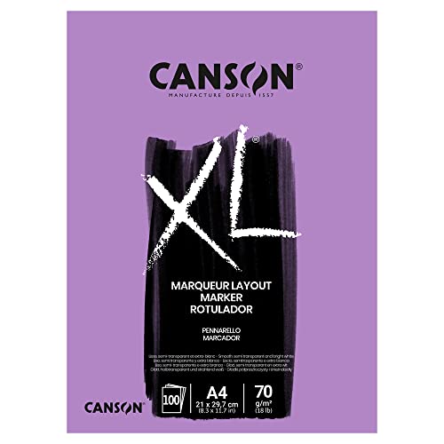 Marker-Papier Canson 297236 XL® Marker, Markerblock, DIN A4 - marker papier canson 297236 xl marker markerblock din a4
