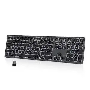 Mechanische tastatur seenda beleuchtete funktastatur kabellose