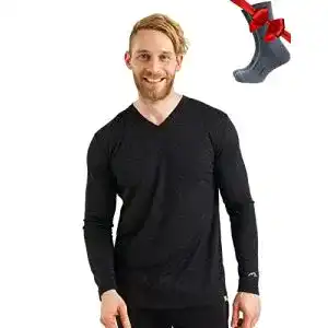 Merino langarmshirt herren merino tech 100 merino