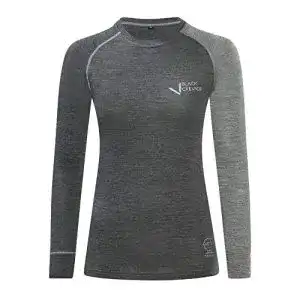 Merino shirt damen black crevice damen langarmshirt