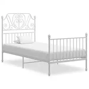 Metallbett vidaxl bettgestell schlafzimmer bett einzelbett