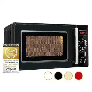 Mikrowelle mit grill und heissluft exquisit retro mikrowelle