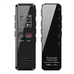 Mini diktiergeraet tschisen digitales diktiergeraet 8gb 1536kbps
