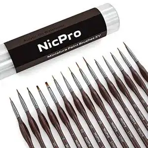 Modellbau pinsel nicpro feiner detail pinsel set 15 stueck