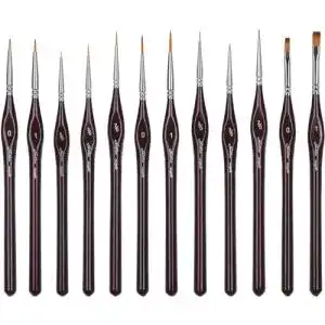 Modellbau pinsel wlot pinselset malen set 12 malpinsel