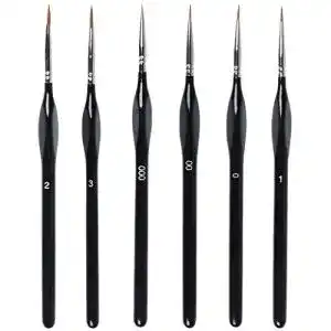 Modellbau pinsel xygk 6 stuecke set pinsel fuer feine details