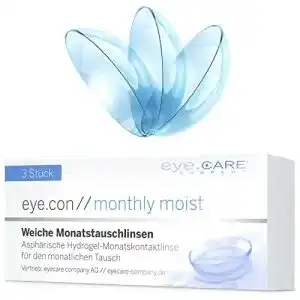 Monatslinsen eye care company eye con monthly moist weiche 1