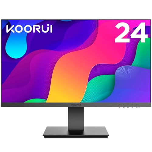 Monitor unter 200 Euro KOORUI Monitor 24 Zoll, Full HD