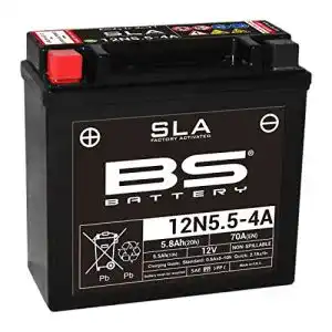 Motorrad batterie bs battery 300841 12n5 5 4a agm sla