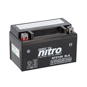 Motorrad-Batterie Nitro YTZ10S -N- Batteries, Schwarz