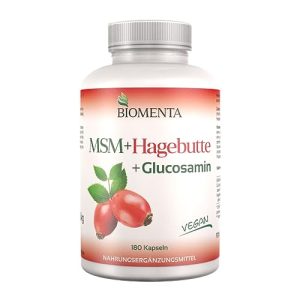 MSM-Pulver BIOMENTA MSM + Hagebutte + Glucosamin - msm pulver biomenta msm hagebutte glucosamin