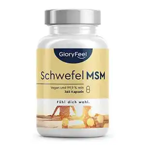 Msm pulver gloryfeel msm kapseln 365 vegane kapseln