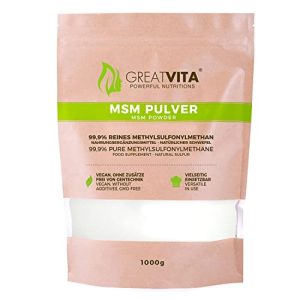 MSM-Pulver Mea Vita GreatVita MSM Pulver 1000g, 99,9% rein - msm pulver mea vita greatvita msm pulver 1000g 999 rein