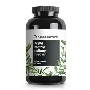 Msm pulver natural elements msm kapseln 365 vegane kapseln